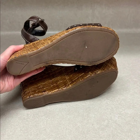 Prada Leather Espadrilles Wedges - Picture 9 of 11